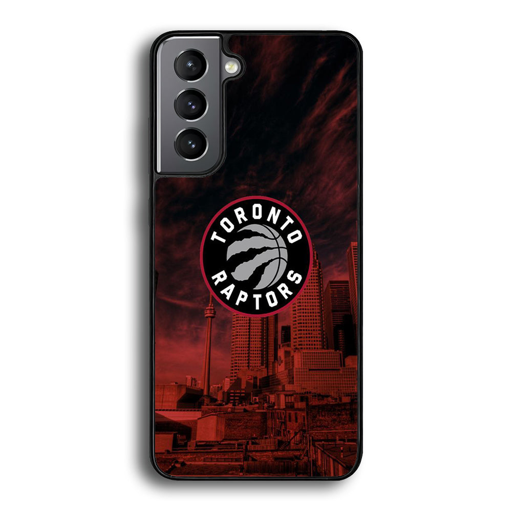 NBA Toronto Raptors Logo Sunset In The City Samsung Galaxy S21 Plus Case