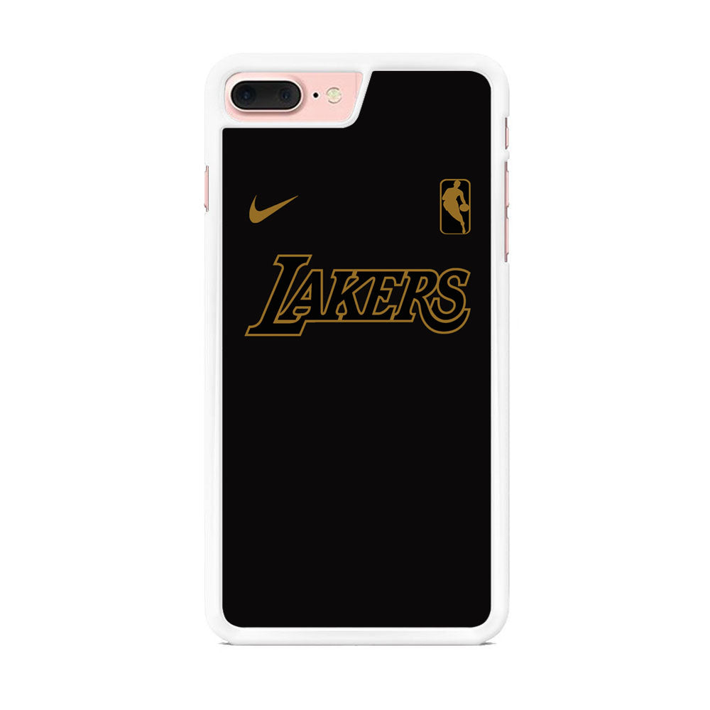 NBA Los Angeles Lakers Space Grey Nike Gold Logo iPhone 8 Plus Case