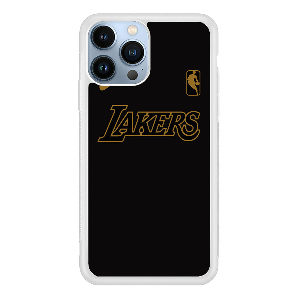 NBA Los Angeles Lakers Space Grey Nike Gold Logo iPhone 13 Pro Case
