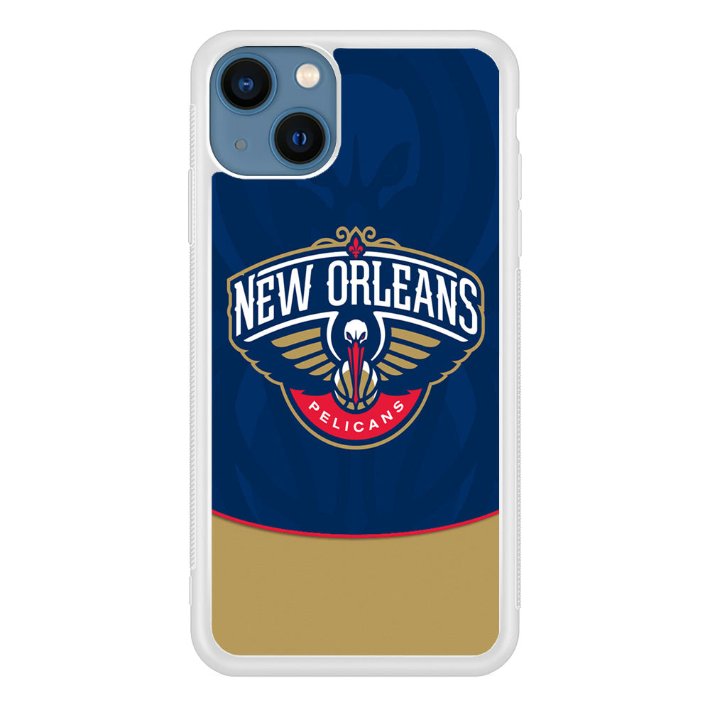NBA Orleans Pelicans Blue iPhone 13 Case