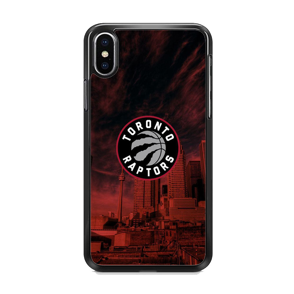 NBA Toronto Raptors Logo Sunset In The City iPhone Xs Case