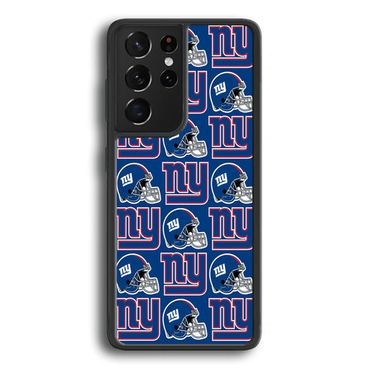 NFL New York Giant Helmet Logo Samsung Galaxy S21 Ultra Case - Ezzystore