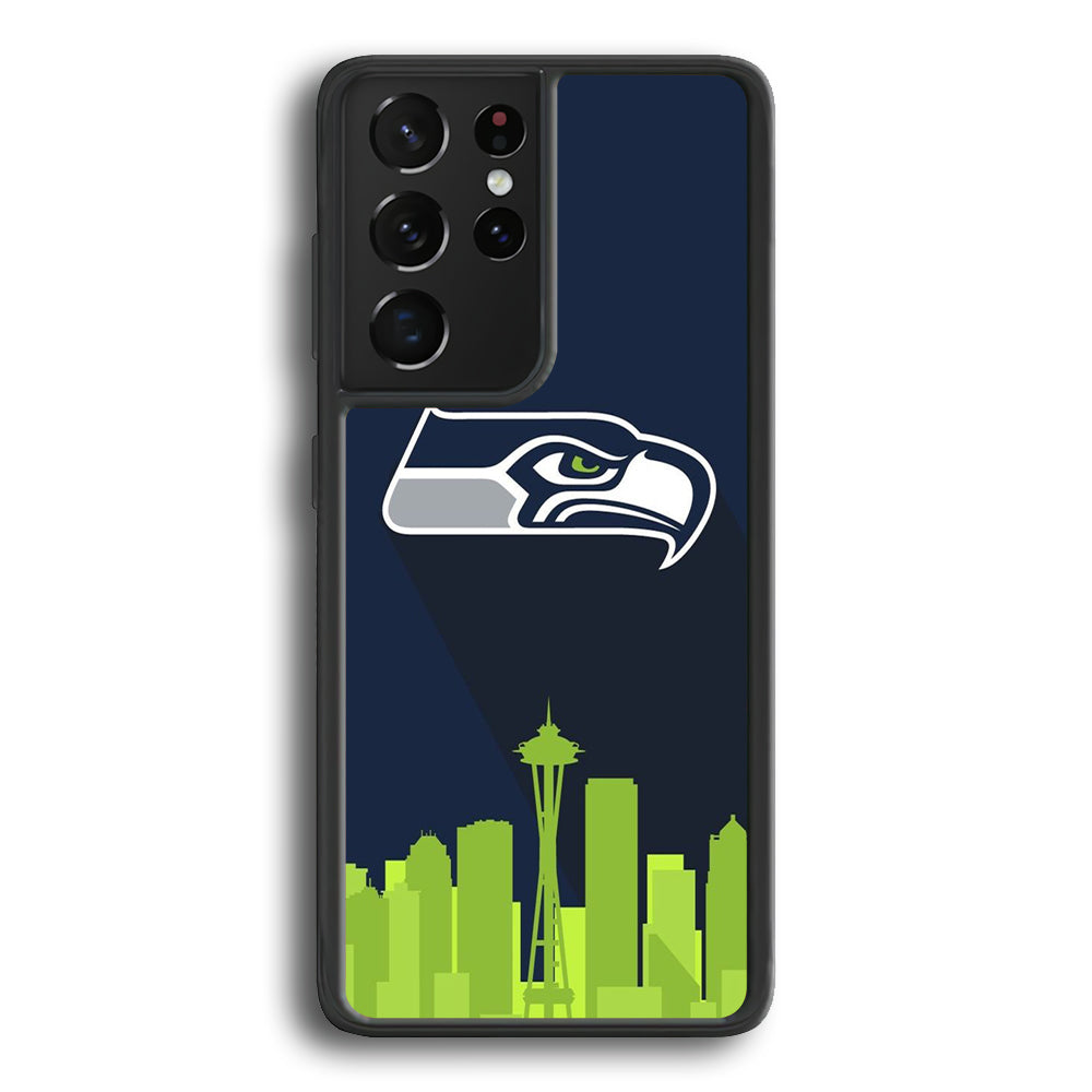NFL Seattle seahawks City Logo Samsung Galaxy S21 Ultra Case - Ezzystore