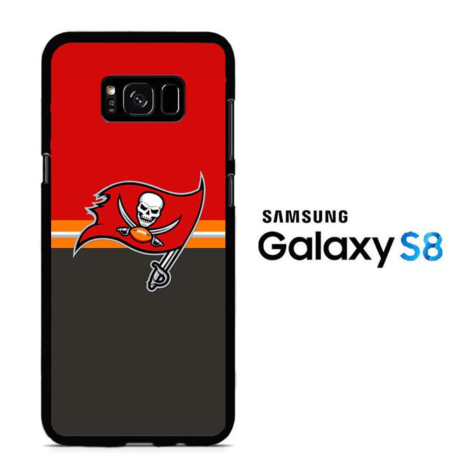 NFl Tampa Bay Buccaneers Red Grey Samsung Galaxy S8 Case
