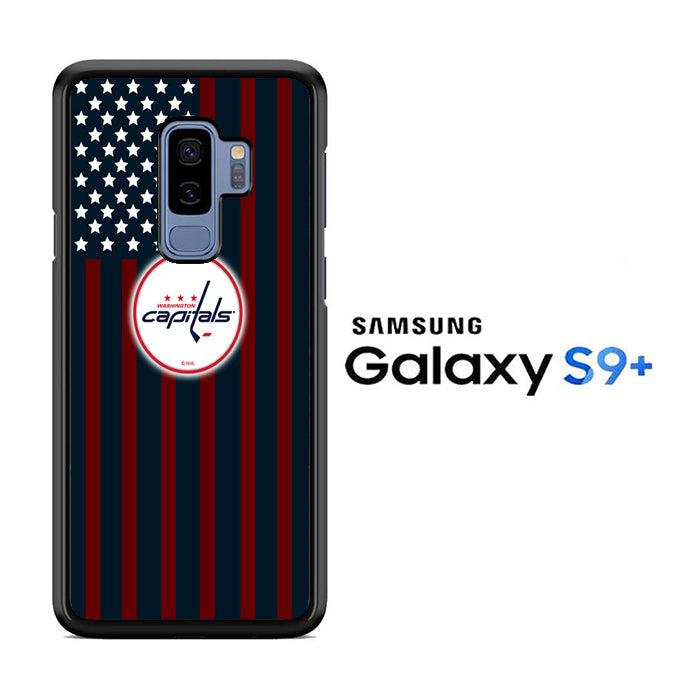 NHL Washington Capitals White Flags Samsung Galaxy S9 Plus Case