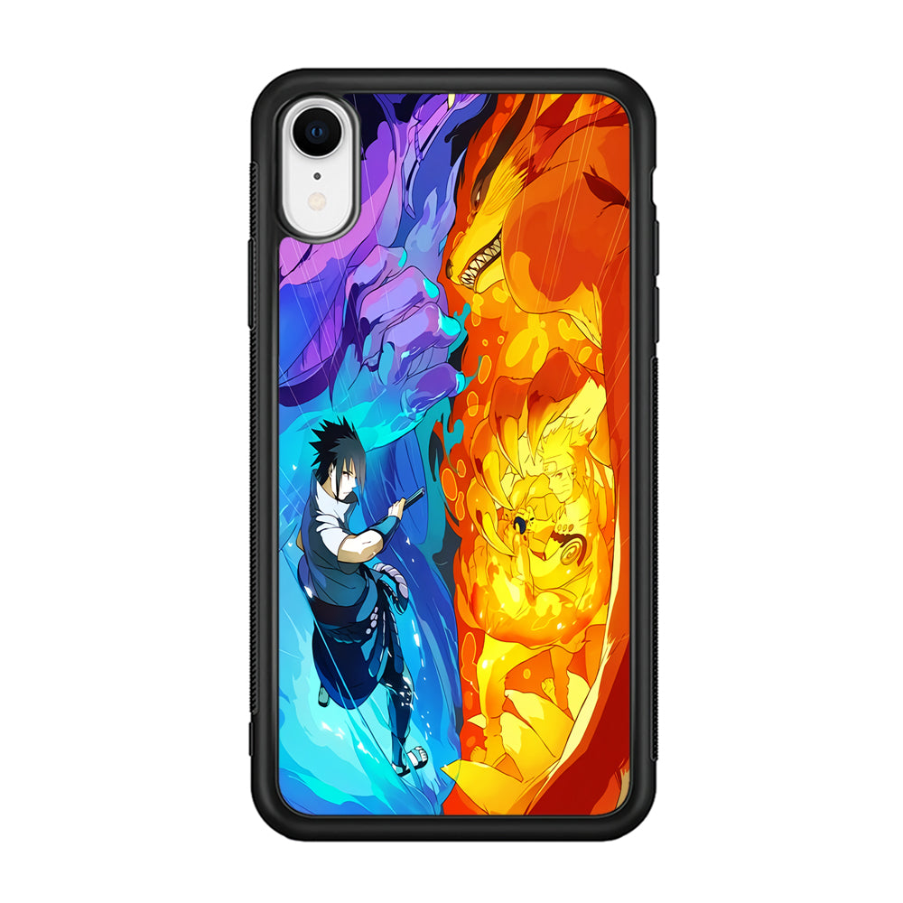Naruto VS Sasuke Great fight iPhone XR Case