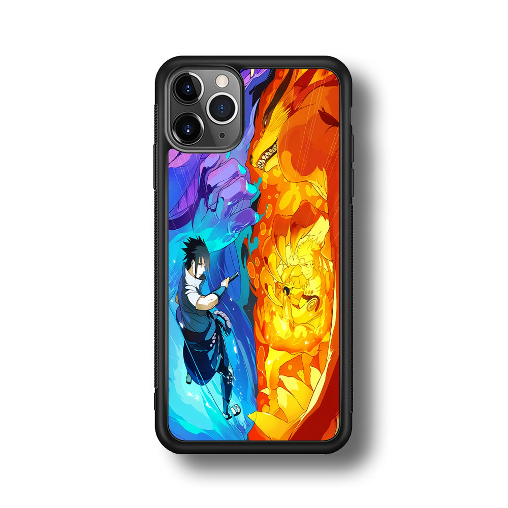 Naruto VS Sasuke Great fight iPhone 11 Pro Case