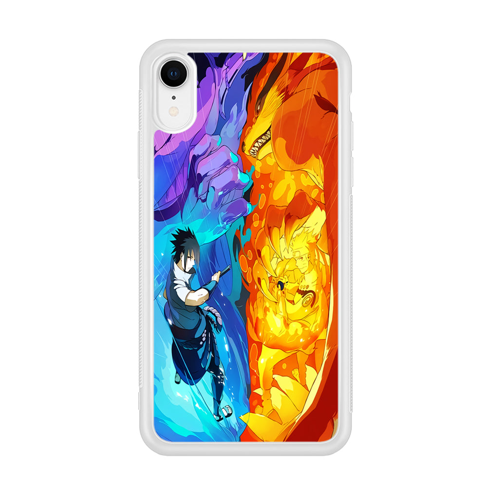 Naruto VS Sasuke Great fight iPhone XR Case