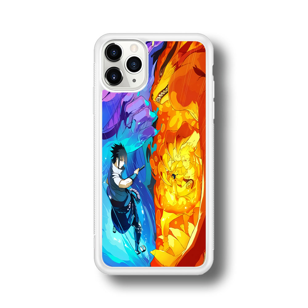 Naruto VS Sasuke Great fight iPhone 11 Pro Case