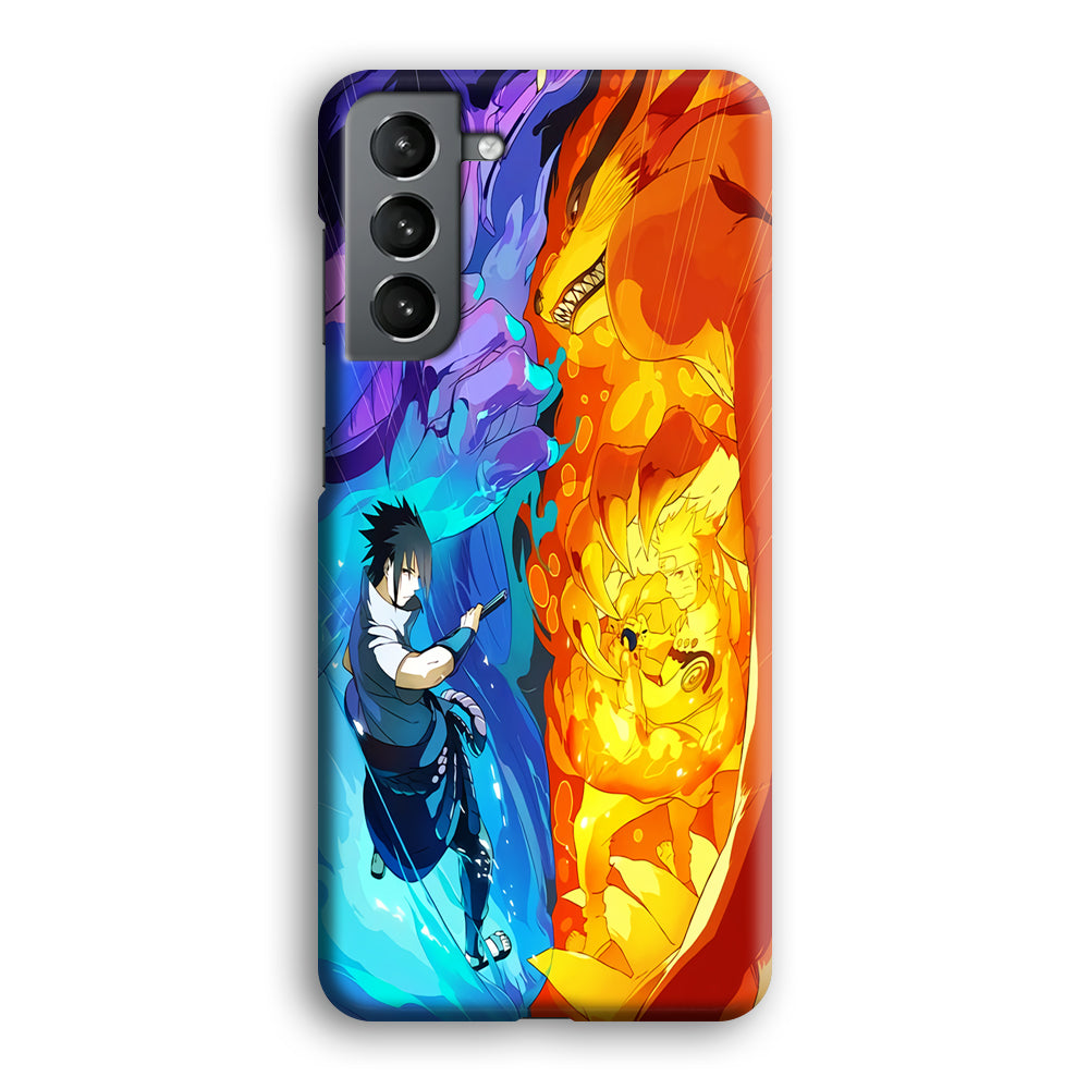 Naruto VS Sasuke Great fight Samsung Galaxy S21 Plus Case