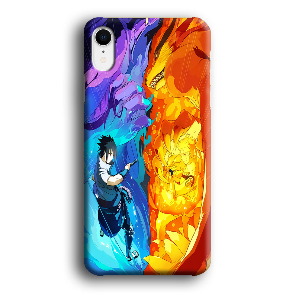 Naruto VS Sasuke Great fight iPhone XR Case