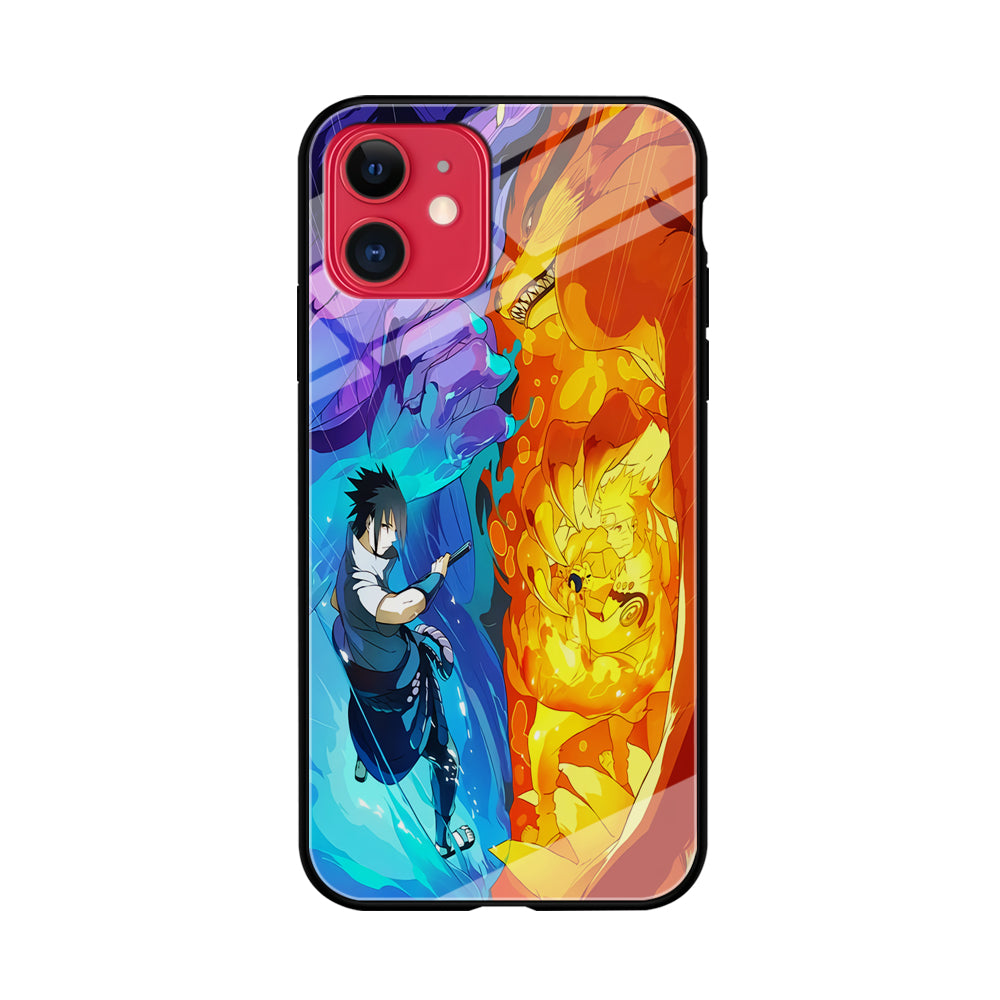 Naruto VS Sasuke Great fight iPhone 11 Case