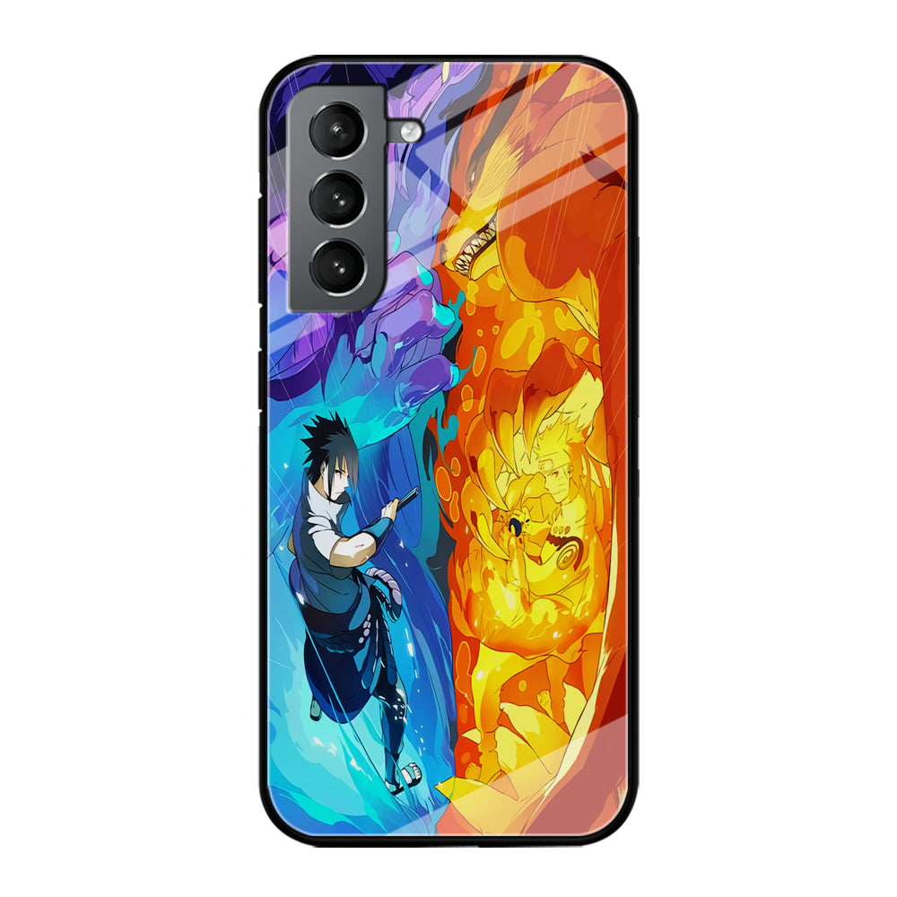 Naruto VS Sasuke Great fight Samsung Galaxy S21 Plus Case