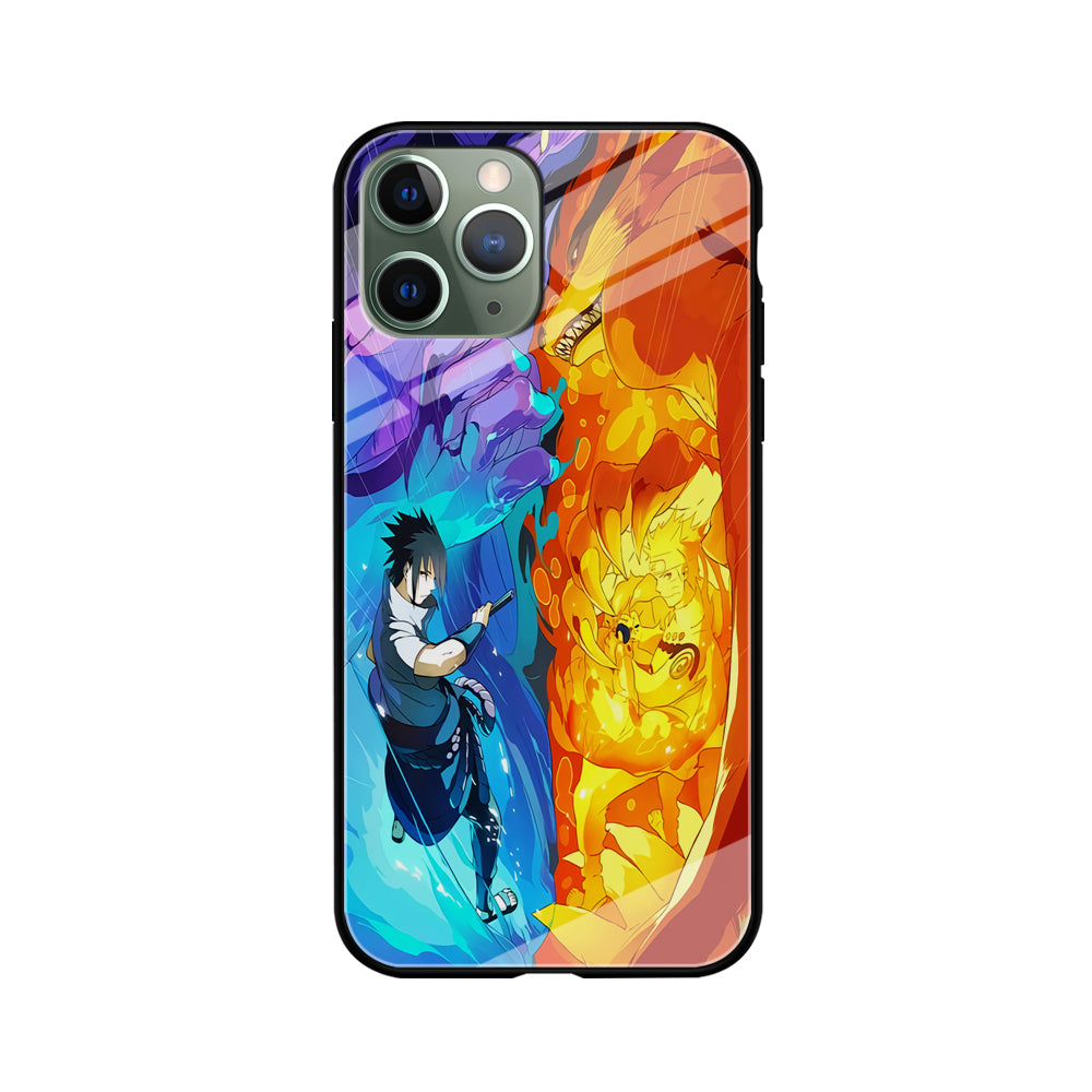 Naruto VS Sasuke Great fight iPhone 11 Pro Case