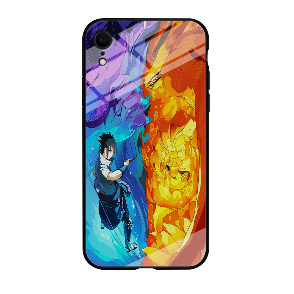 Naruto VS Sasuke Great fight iPhone XR Case