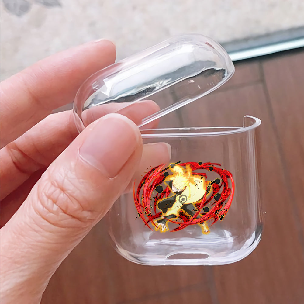 Naruto Lava Rasengan Protective Clear Case Cover For Apple Airpods