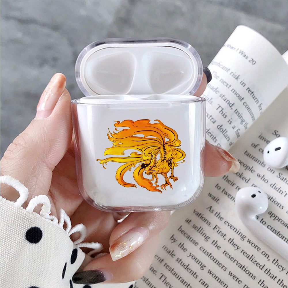Naruto and Kurama Protective Clear Case Cover For Apple Airpods