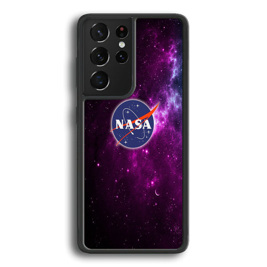 Nasa Purple Space Logo Samsung Galaxy S21 Ultra Case - Ezzystore