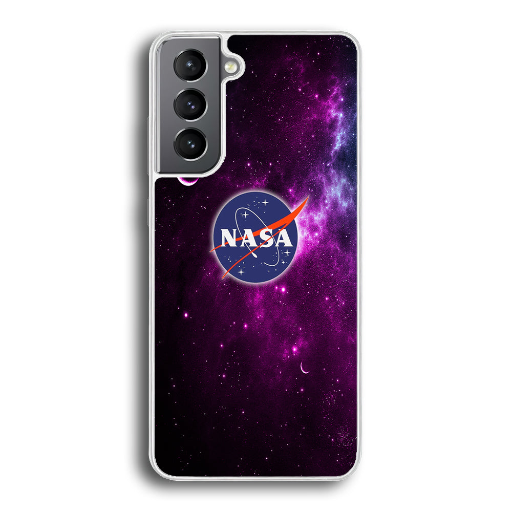 Nasa Purple Space Logo Samsung Galaxy S21 Plus Case