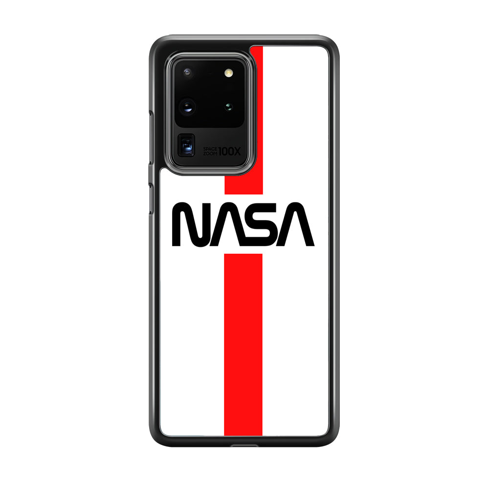 Nasa White Stripe Red Samsung Galaxy S20 Ultra Case
