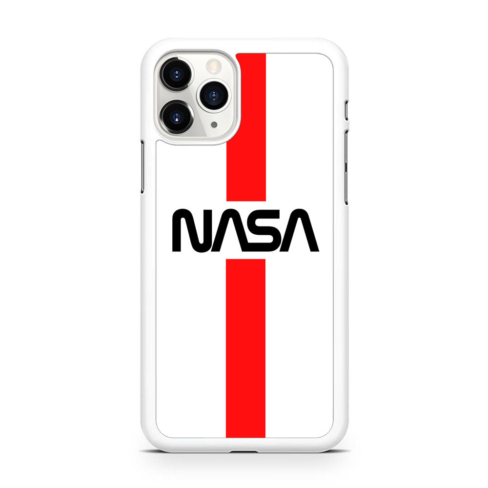 Nasa White Stripe Red iPhone 11 Pro Max Case