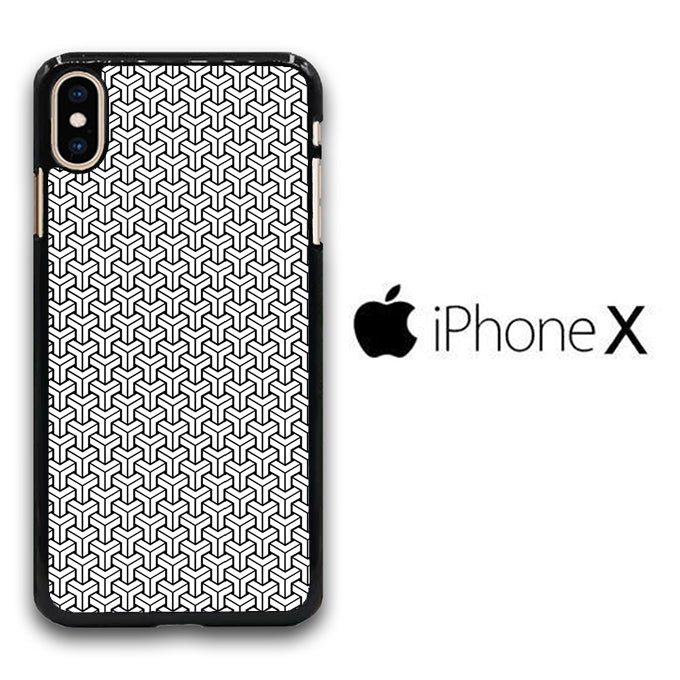 Net Black White iPhone X Case