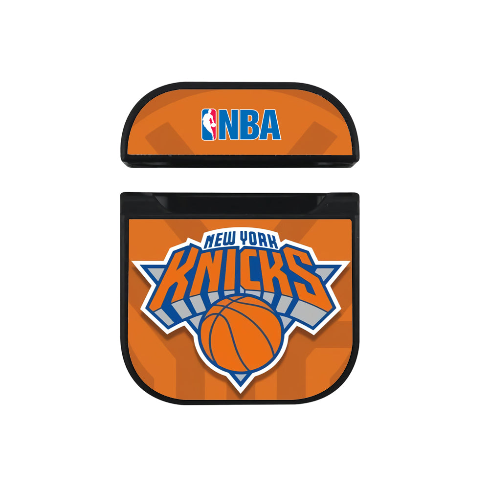 New York Knicks NBA Team Hard Plastic Case Cover For Apple Airpods