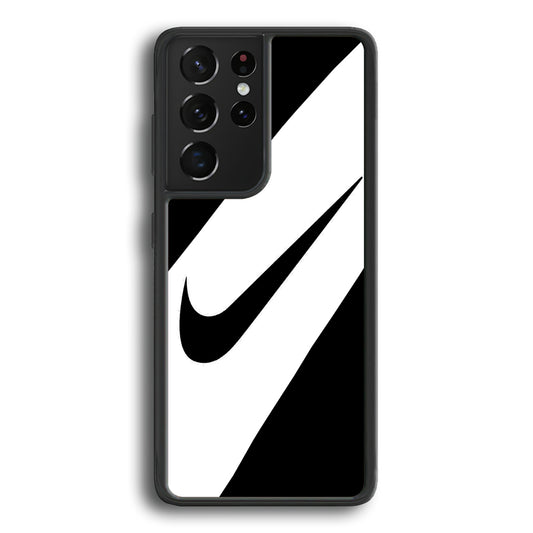 Nike Black Italic Logo Samsung Galaxy S21 Ultra Case - Ezzystore
