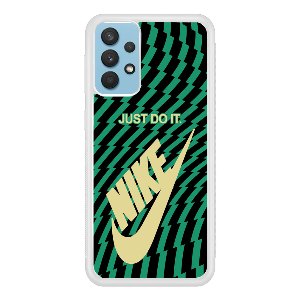 Nike Blaster Colour Green And Black Samsung Galaxy A32 Case