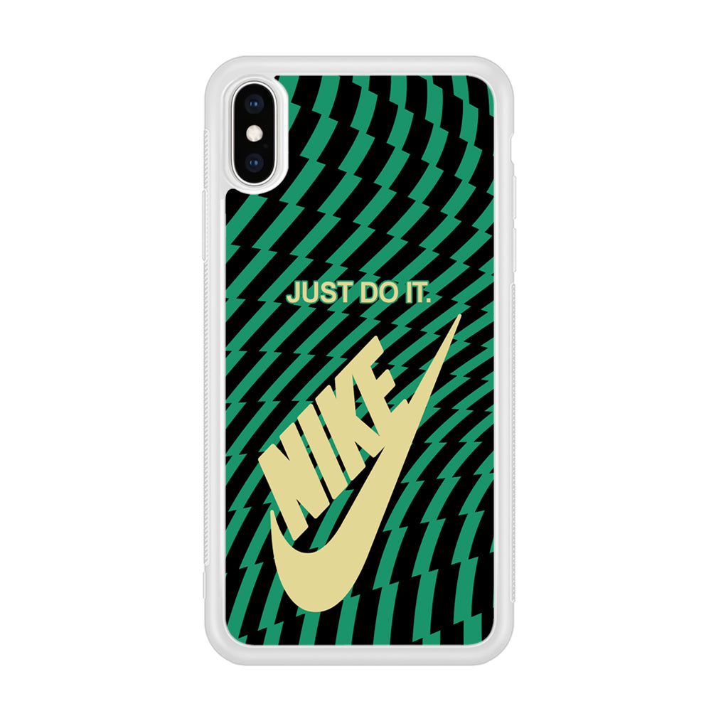 Nike Blaster Colour Green And Black iPhone XS Case