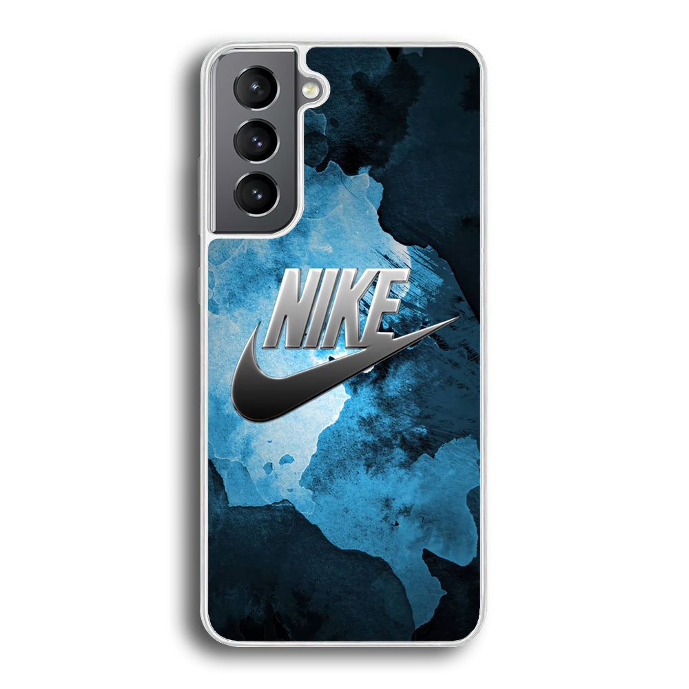 Nike Blue Marble Symbol Samsung Galaxy S21 Plus Case