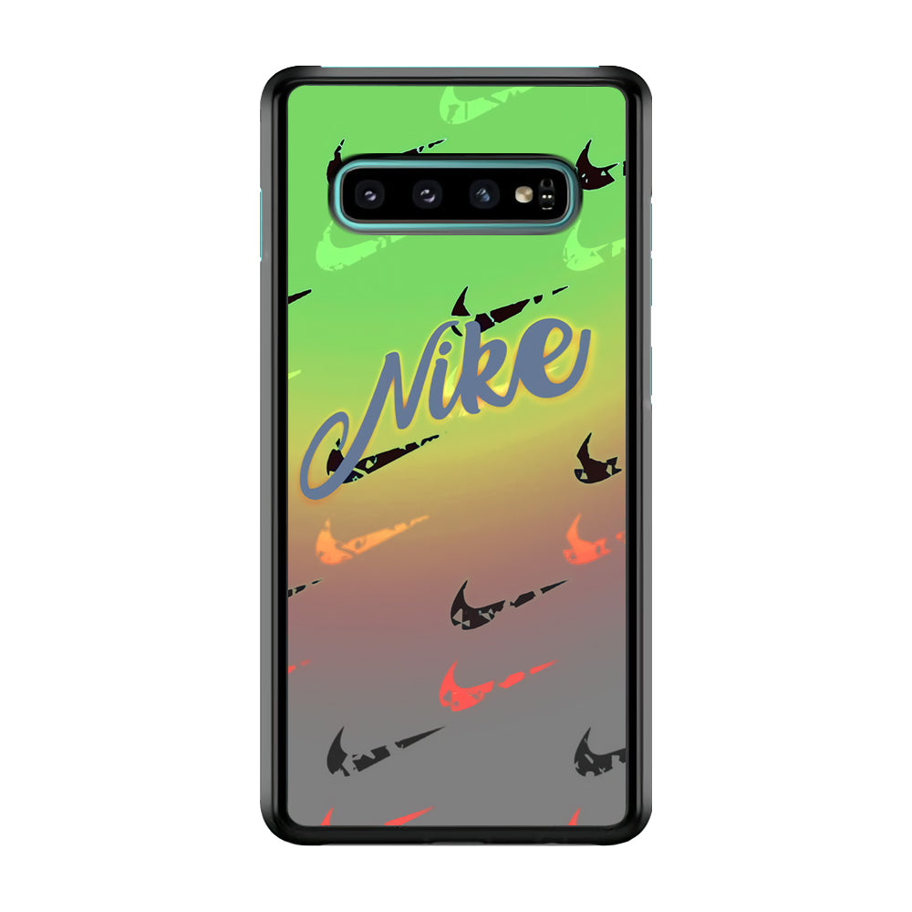 Nike Gradation Green Samsung Galaxy S10 Plus Case