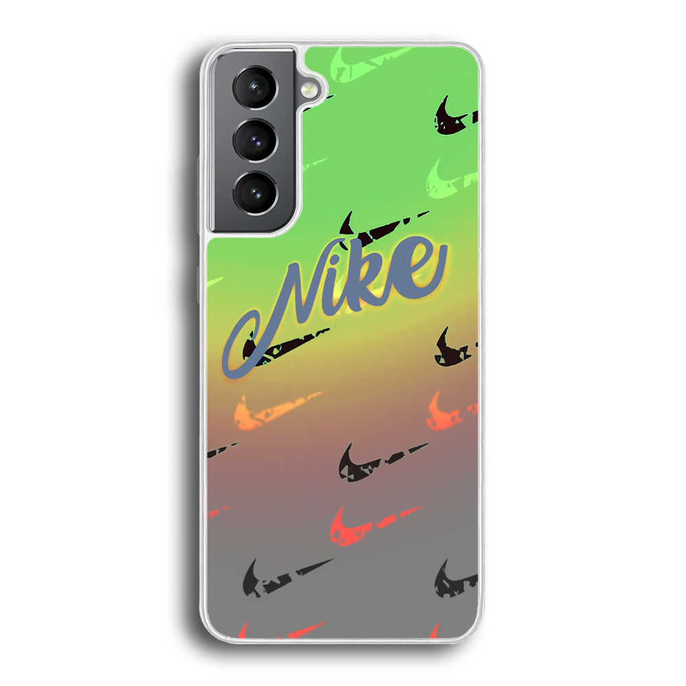 Nike Gradation Green Samsung Galaxy S21 Plus Case