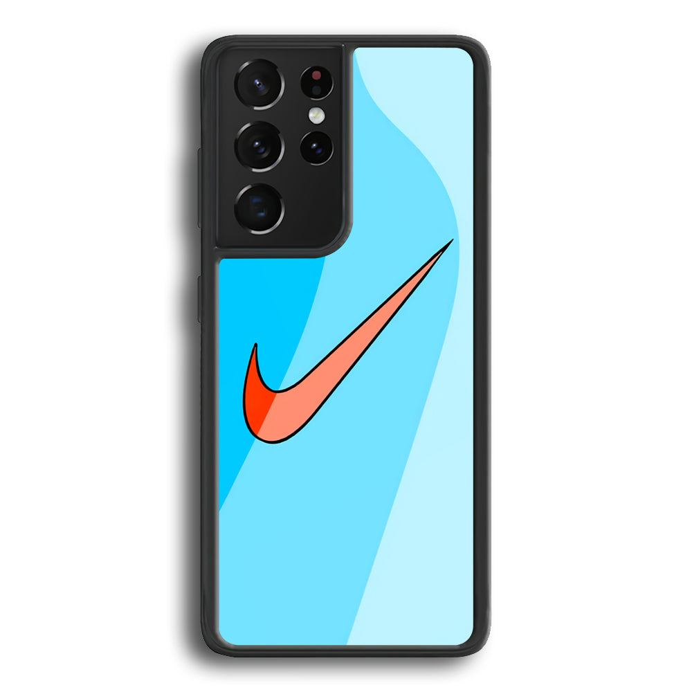Nike Layer Blue Gradation Samsung Galaxy S21 Ultra Case - Ezzystore