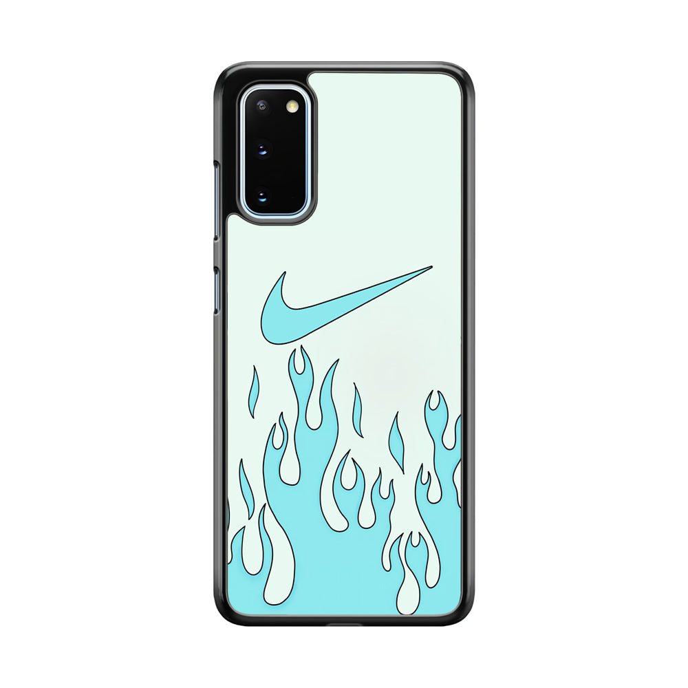 Nike Logo Fire Blue Samsung Galaxy S20 Case