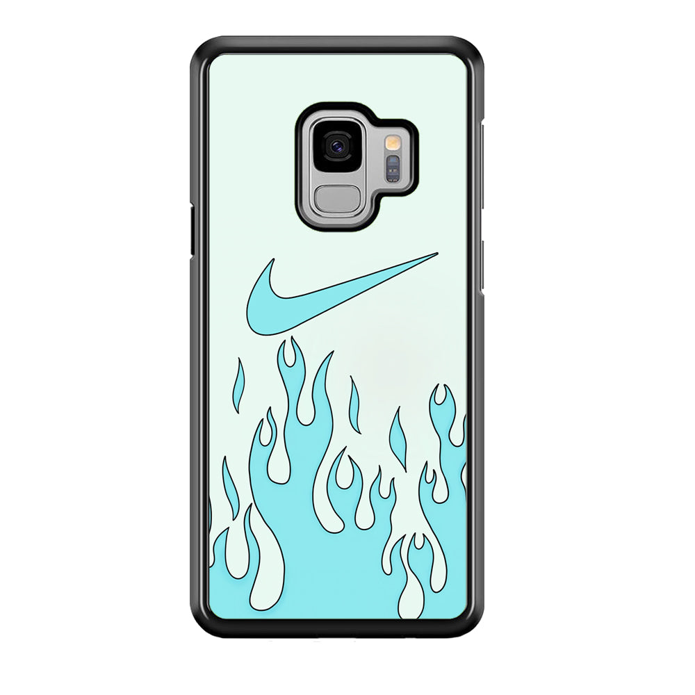 Nike Logo Fire Blue Samsung Galaxy S9 Case