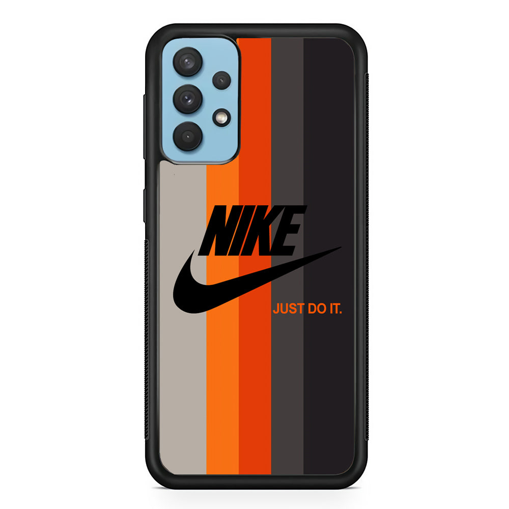 Nike Orange Line Samsung Galaxy A32 Case