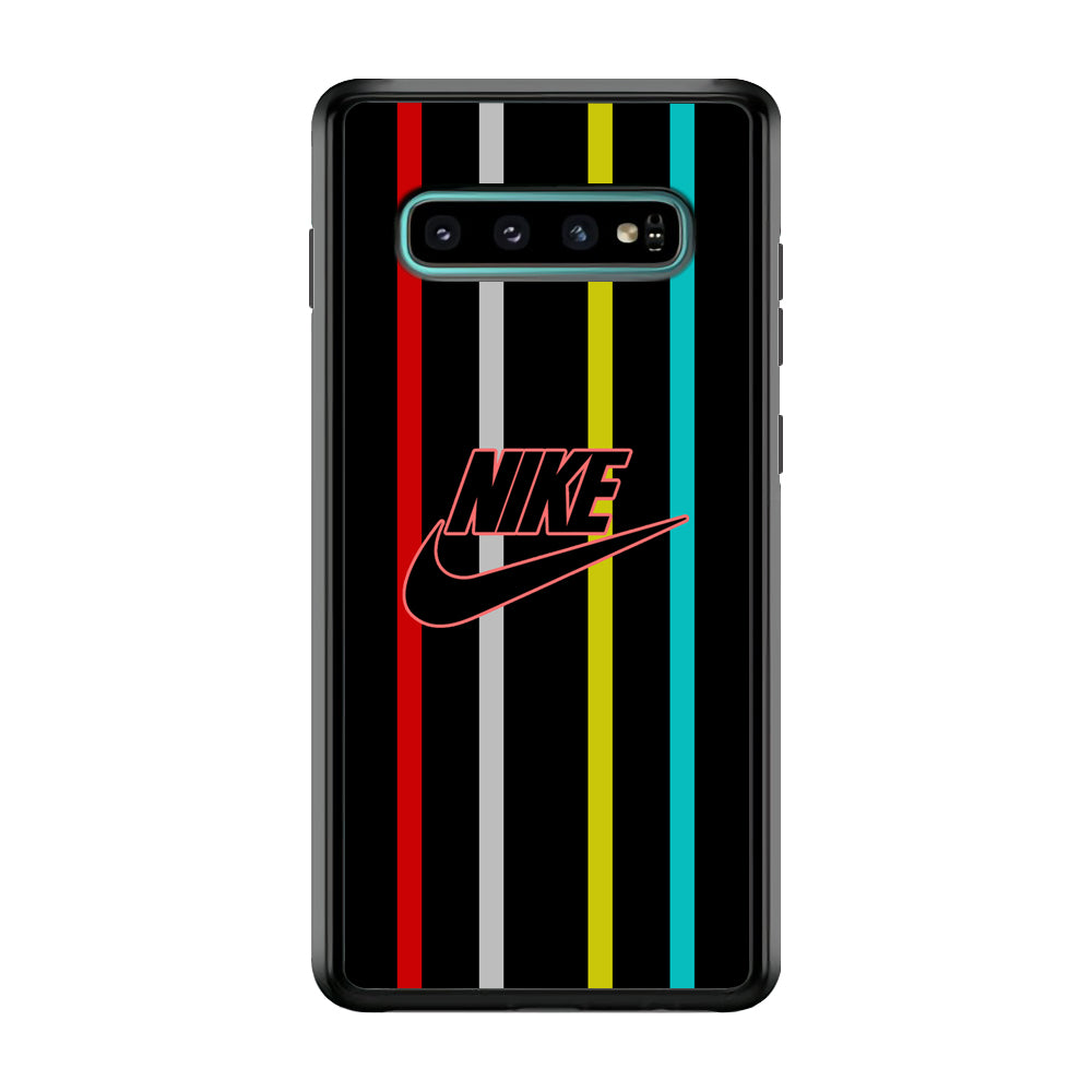Nike Stripe Four Colour Samsung Galaxy S10 Plus Case