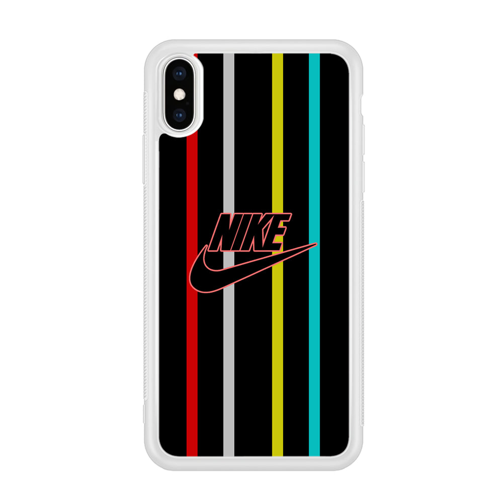 Nike Stripe Four Colour iPhone XS Case