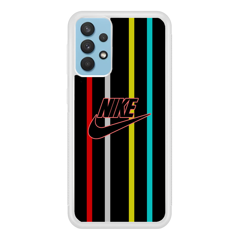 Nike Stripe Four Colour Samsung Galaxy A32 Case