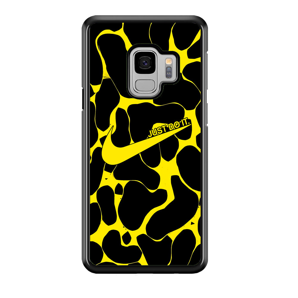 Nike Yellow Pattern Just Do It Samsung Galaxy S9 Case