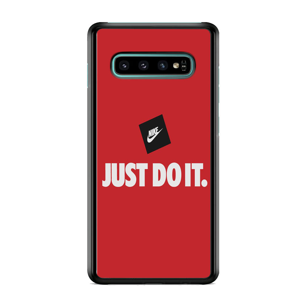 Nike Just do It Candy Red Samsung Galaxy S10 Plus Case