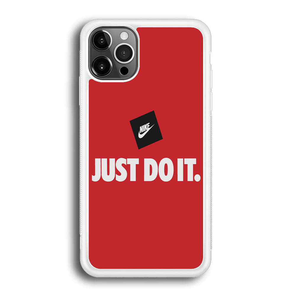Nike Just do It Candy Red iPhone 12 Pro Case