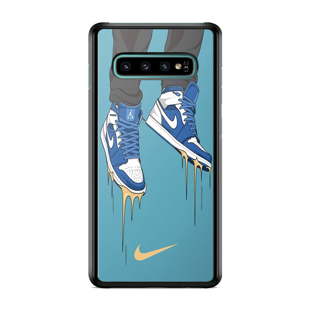 Nike Shoes Blue Outfit Samsung Galaxy S10 Plus Case