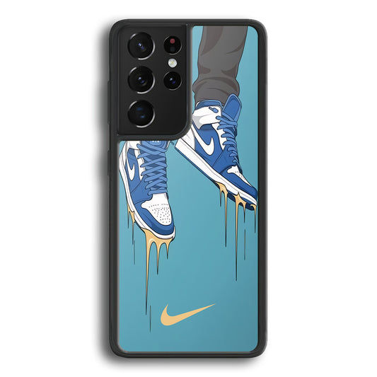 Nike Shoes Blue Outfit Samsung Galaxy S21 Ultra Case - Ezzystore