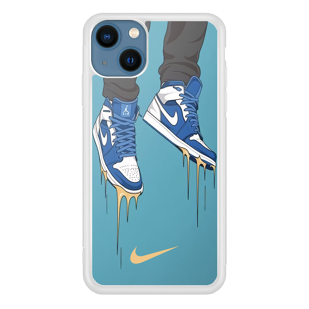 Nike Shoes Blue Outfit iPhone 13 Case