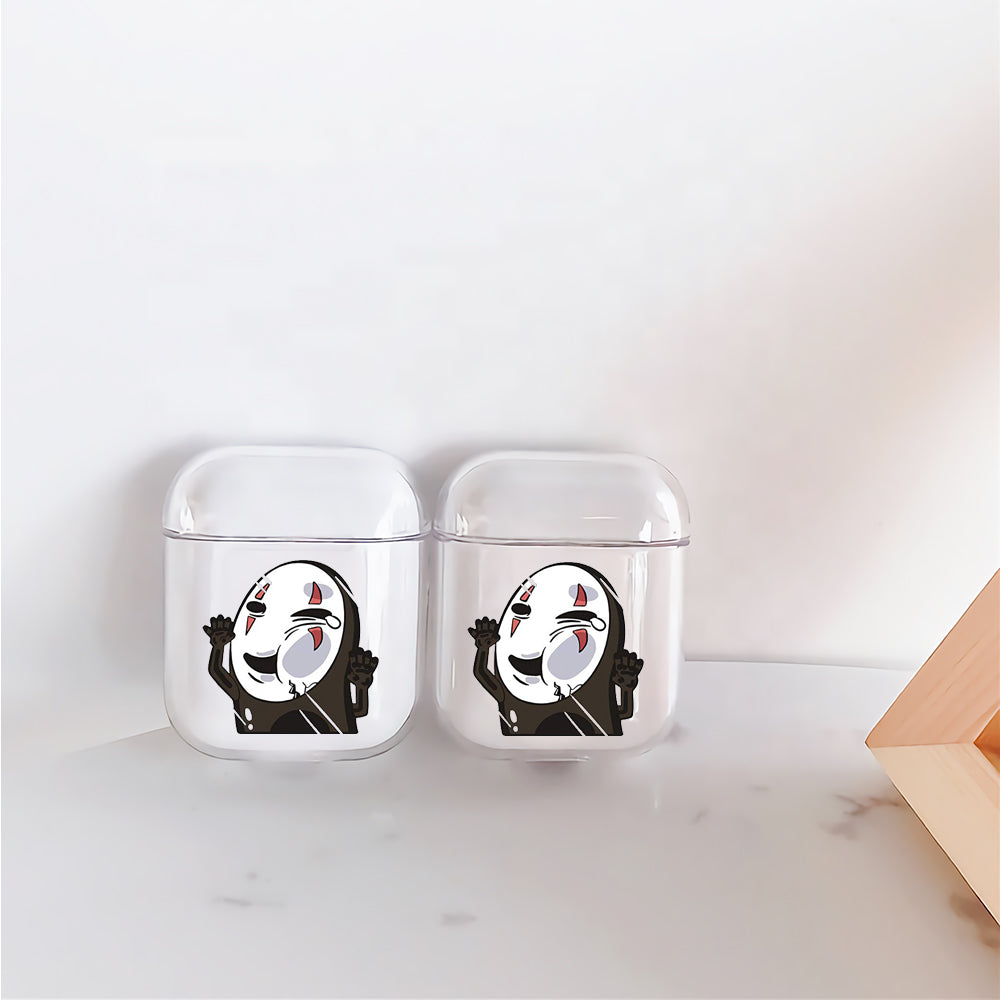 No Face Stick In The Glass Protective Clear Case Cover For Apple Airpods