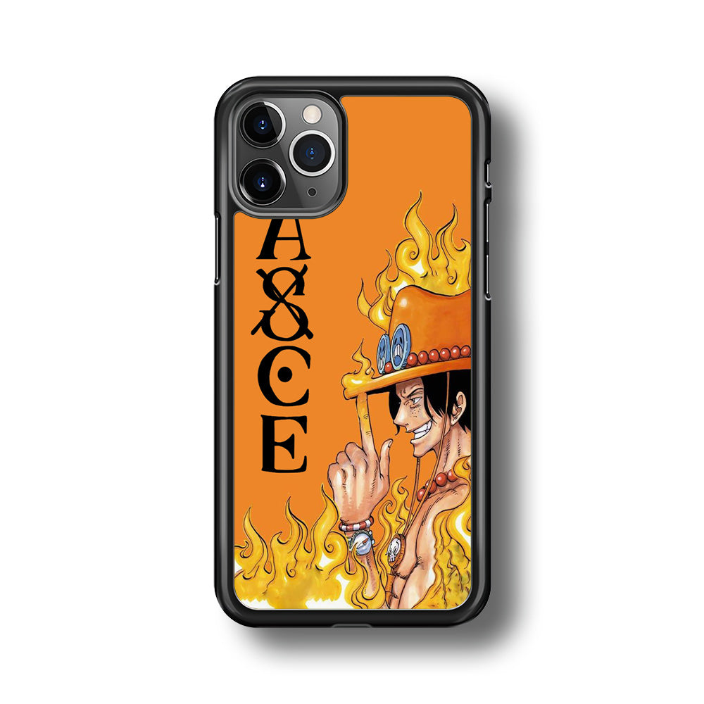 One Piece Ace Orange Tatto iPhone 11 Pro Max Case
