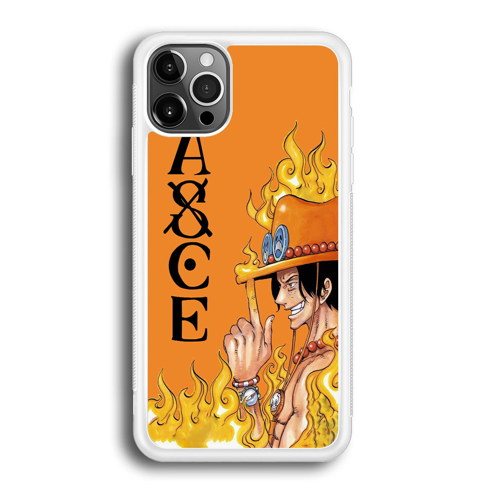 One Piece Ace Orange Tatto iPhone 12 Pro Case