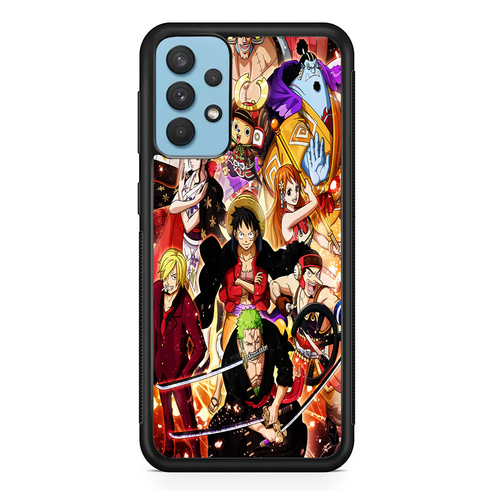 One Piece Luffy Team Samsung Galaxy A32 Case